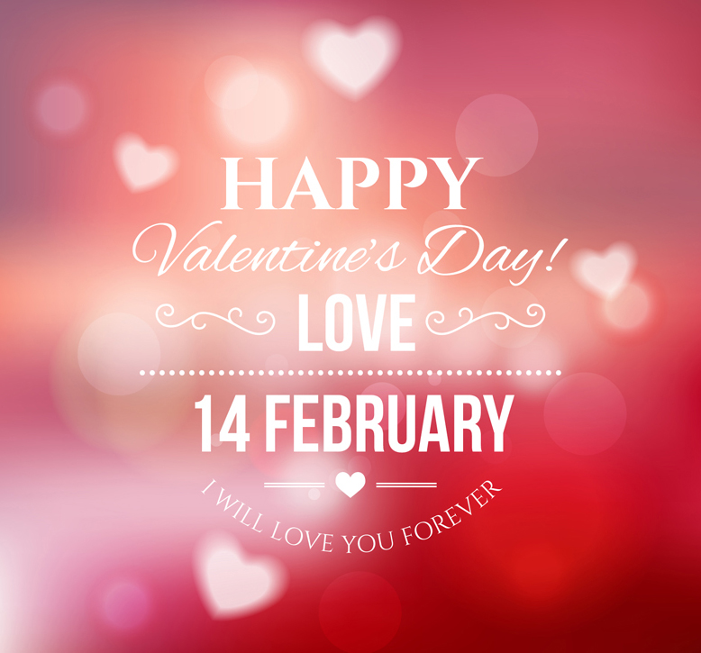 Valentine's Day greeting cards vector material Halo Dream
