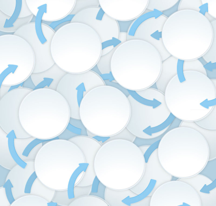 White circle with arrows seamless background vector
