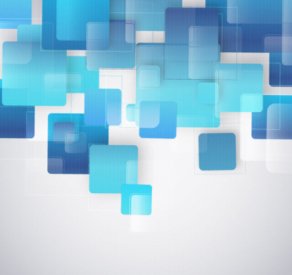 Fashion blue square background vector
