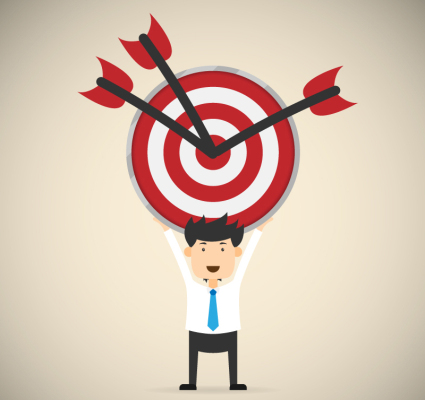 Cartoon man lifting flak vector material
