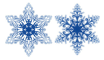 beautiful snowflakes vector material Download Free Vector,PSD,FLASH,JPG