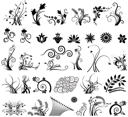 Black and White Pattern Vector