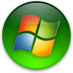 Windows vista round LOGO series of multi-color transparent PNG icon