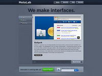 MetaLab web interface design team home page