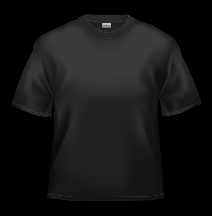 blank shirt template black. Blank T-Shirt for Men