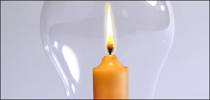 A different type of light bulb picture material