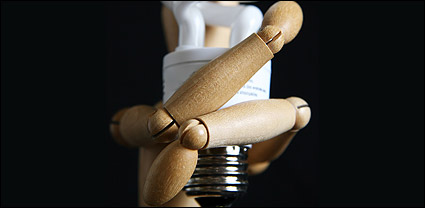 Energy-saving light bulb picture material-1