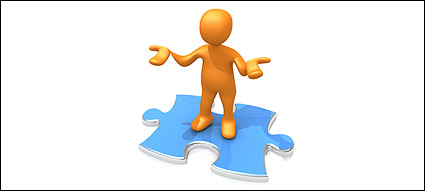 3D puzzles with the little picture material