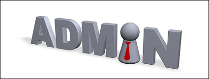 3D image fonts administrator English material