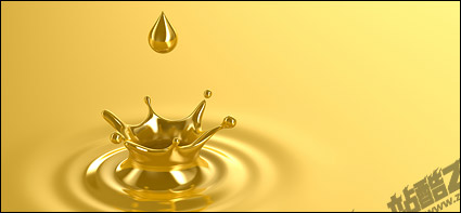 Gold drops picture of the material