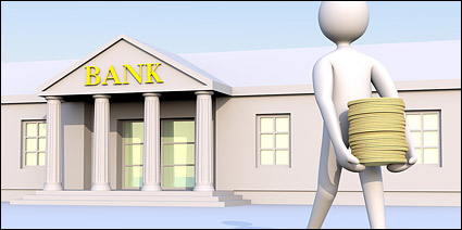 3D banks to move money from the little picture material