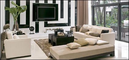 Stylish living room picture material