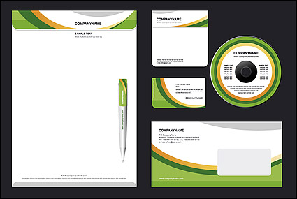 Easy enterprise VI template vector material