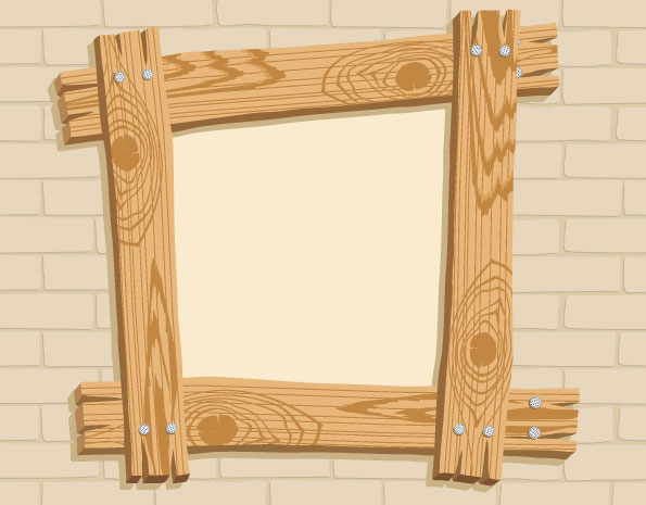 Wood Frame Vector