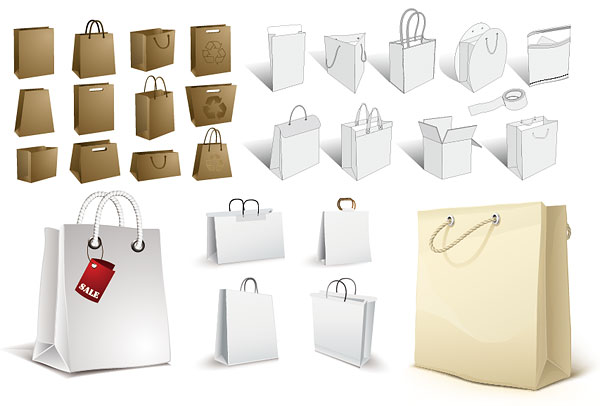 Paper Bags Vector Free