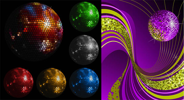 Disco boule de cristal Vector
