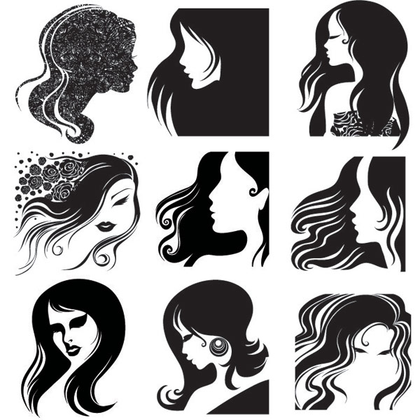 Female Silhouette Vectors