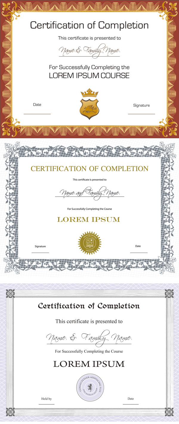 Certificate Psd