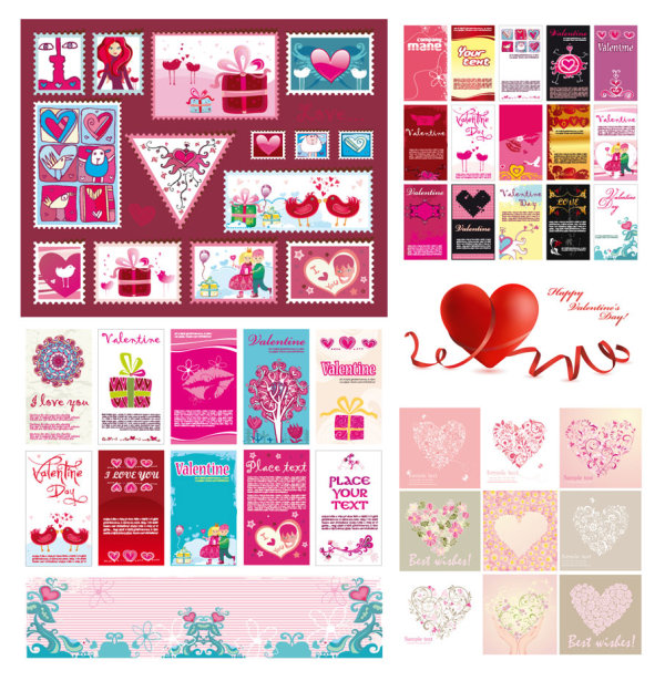 Several very lovely Valentine's Day Vector
