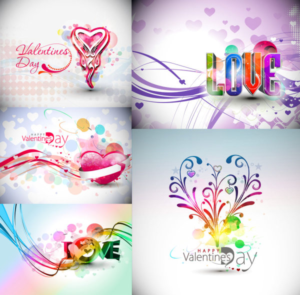 Symphony Valentine's Day decoration vector material
