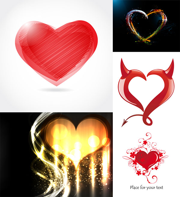 Romantic heart-shaped graph
