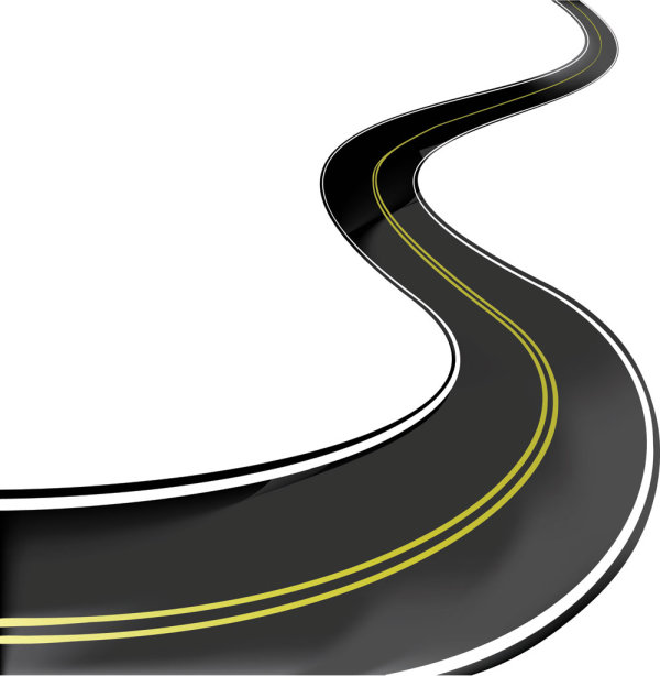 Realistic highway 02 - vector material