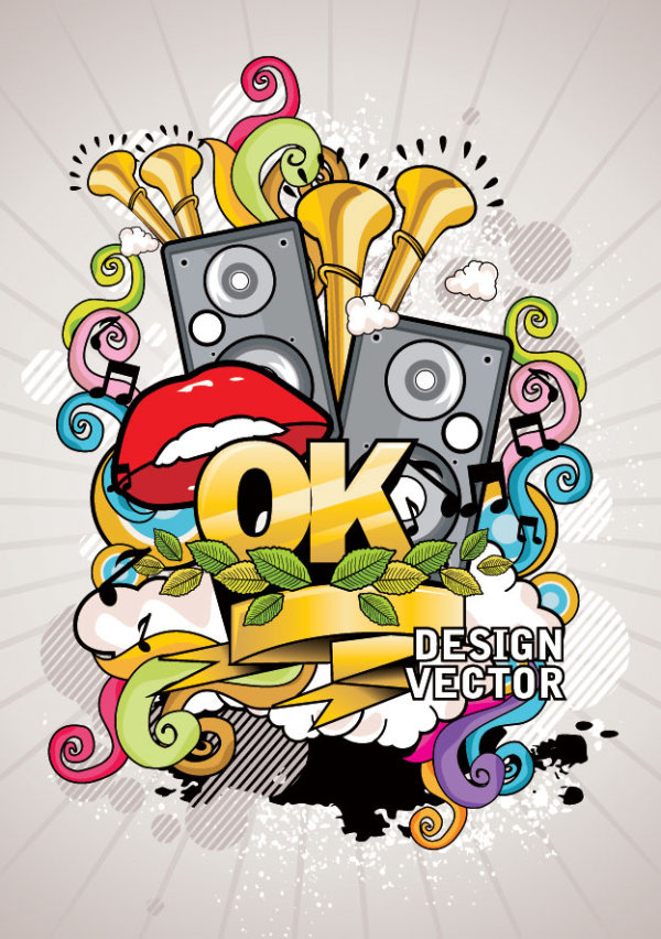 The trend of music posters 01 - Vector