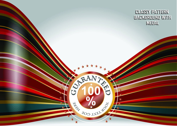 Elegant Ribbon Color Card chromatography vector material -2