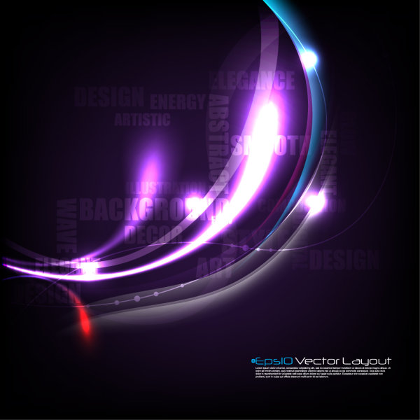 Colorful background material 04-- vector material