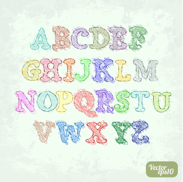 Font Design Series 57 - vector material
