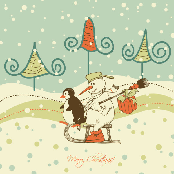 Christmas elements illustrator 06 - vector material