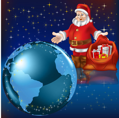 Christmas background 03 - vector