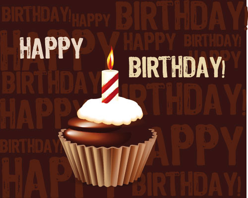 Birthday cake 01 - vector material