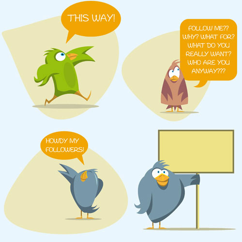 Cartoon illustrator pattern 04 - vector material