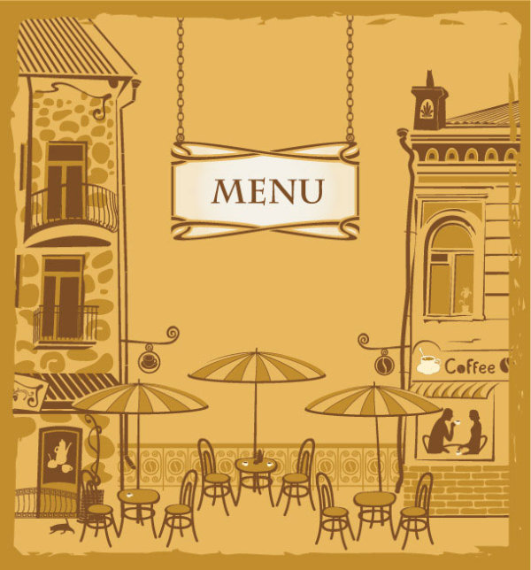 Cartoon Menus 04 - vector material