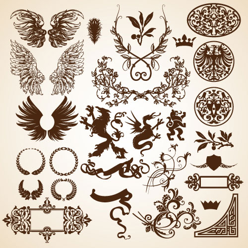 European pattern border 01 - vector material