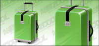Green valise vecteur