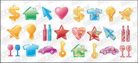 The colorful life of material supplies Vector
