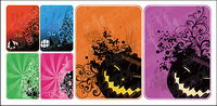 Halloween cartes vectorielles matriel