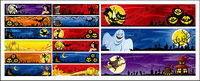 Halloween dcoration matriel vecteur banner banner
