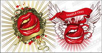 Le thme de la bouche tendance graphique