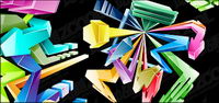 Cool style cristal tridimensionnelle arrow