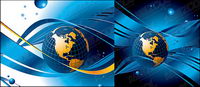 Blue Earth City vecteur ligne de matriel