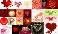 le coeur en forme de thme vecteur