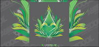 Vert en forme de coeur