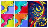 couleur tendance mode vecteur matriel de conception