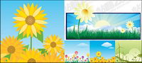 Belle fleur thme illustration vectorielle