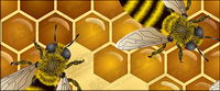 Bee thme illustration vectorielle matriel