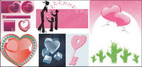 Heart-forme de vecteurs de matriel connexe