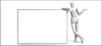 3D-Bilder, die Marionette Brett Material